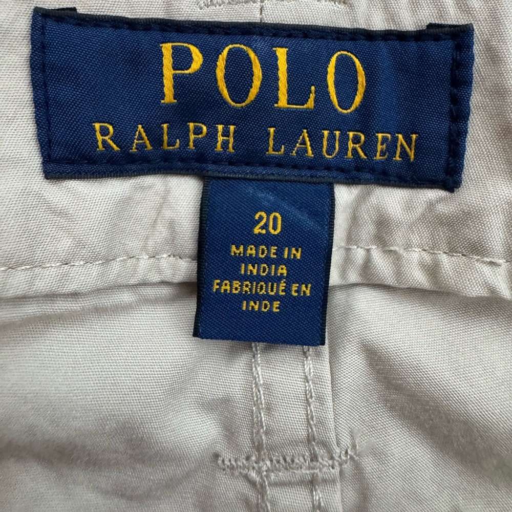 Polo Ralph Lauren Boys Khaki Pants Size 20 Straight Leg Cotton - Picture 5 of 6